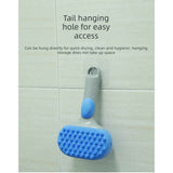 Pet Bath Brush Massage Shampoo Dispensing Grooming Brush for Dog Cat Hair Cleaning-blue In Australia - Darrahopens