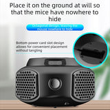 Multi-Wave Variable Frequency Ultrasonic Pest Repeller Electromagnetic Pressure Wave Rodent Insect Repellent Indoor Garage Warehouse Use-white