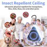 Portable Carabiner Ultrasonic Pest Repeller Variable Frequency Insect Rodent Repellent Outdoor Camping Backpack Hanging Pest Deterrent-black In Australia - Darrahopens