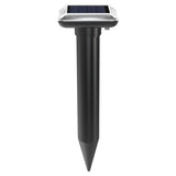 Solar Powered Ultrasonic Animal Repeller Outdoor Ground Stake Mole Possum Fox Cat Dog Deterrent for Garden Lawn Farm Yard