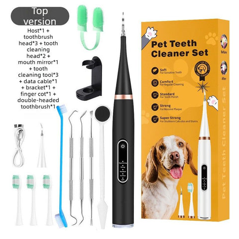 Ultrasonic Dog & Cat Dental Cleaner Kit – Electric Toothbrush for Tartar & Plaque Removal-black In Australia - Darrahopens