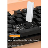 Multi-functional Electronics Cleaning Tool Kit, Portable Keyboard Cleaner Brush Set for Laptop Camera Earphone Screen-White