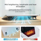 2‑Pack One‑Level Foldable Laptop Stand Invisible Portable Notebook Cooling Feet with Nano Adhesive for Desk Use-Black In Australia - Darrahopens