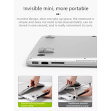 2‑Pack One‑Level Foldable Laptop Stand Invisible Portable Notebook Cooling Feet with Nano Adhesive for Desk Use-Black