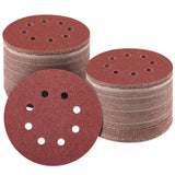 125mm 8 Hole Sanding Discs P80 Grit Hook and Loop Orbital Sander Sandpaper 100 Pack In Australia - Darrahopens