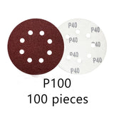 125mm 8 Hole Sanding Discs P100 Grit Hook and Loop Orbital Sander Sandpaper 100 Pack In Australia - Darrahopens