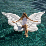 Inflatable Butterfly Wing Floating Bed with Angel Wings – PVC Oversized Water Lounger