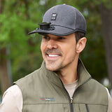 Solar Powered Cooling Fan Mesh Cap, Breathable Sun Protection Hat for Outdoor Hiking & Garden Work-grey In Australia - Darrahopens