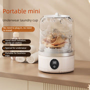 Portable Mini Underwear Socks Washing Machine, Rechargeable Travel Small Personal Laundry Washer