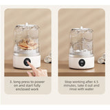 Portable Mini Underwear Socks Washing Machine, Rechargeable Travel Small Personal Laundry Washer