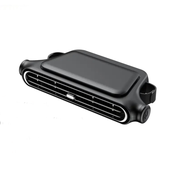 Powerful Car Seat Backrest Fan with 3000mAh Built-in Battery, Dual-Use (Cordless & Plug-in)-black