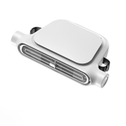 Powerful Car Seat Fan with Built-in Battery, Cordless & Plug-in Dual-Use-white
