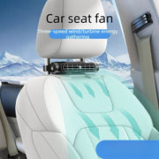 Powerful Car Seat Fan, USB Rechargeable-white In Australia - Darrahopens
