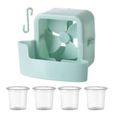 No-Drill Hanging Cooling Fan with Ice Compartment – Household Portable Cooler-blue In Australia - Darrahopens