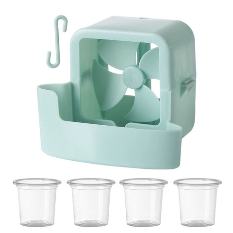 No-Drill Hanging Cooling Fan with Ice Compartment – Household Portable Cooler-blue In Australia - Darrahopens