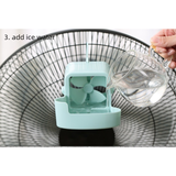 No-Drill Hanging Cooling Fan with Ice Compartment – Household Portable Cooler-blue In Australia - Darrahopens