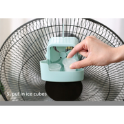 No-Drill Hanging Cooling Fan with Ice Compartment – Household Portable Cooler-blue In Australia - Darrahopens
