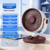 Desktop Oscillating Fan- Red