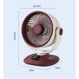 Desktop Oscillating Fan- Red