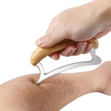 Bamboo Wood Handle Fascia Release Tool – Stainless Steel Deep Muscle Massager Scraper for Body Relief In Australia - Darrahopens In Australia - Darrahopens