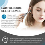 Ear Pressure Relief Tool Handheld Ear Pressure Reducer for Head Tension Discomfort Relief-gray In Australia - Darrahopens