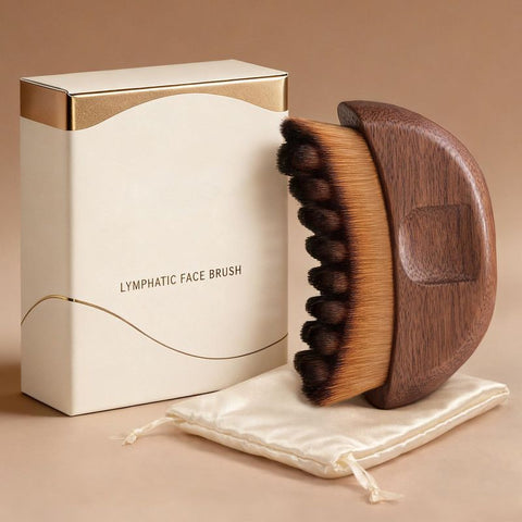 Walnut Wood Lymphatic Drainage Facial Brush – Gua Sha Tool for Contouring and De-Puffing In Australia - Darrahopens