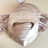 Mulberry Silk Sun Protection Face Mask – UV Blocking Breathable Dust Mask for Outdoor Cycling (Short Style, Pink) In Australia - Darrahopens In Australia - Darrahopens