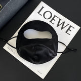 Mulberry Silk Sun Protection Face Mask – UV Blocking Breathable Dust Mask for Outdoor Cycling (Short Style, Black) In Australia - Darrahopens In Australia - Darrahopens
