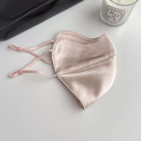 Pure Mulberry Silk Face Mask – Breathable UV Protection Reusable Mask for Daily Wear (Pink) In Australia - Darrahopens In Australia - Darrahopens