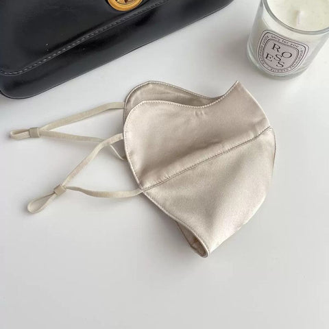 Pure Mulberry Silk Face Mask – Breathable UV Protection Reusable Mask for Daily Wear (Gold) In Australia - Darrahopens In Australia - Darrahopens