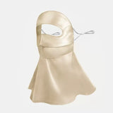 Long-Style Neck-Covering Silk Sun Protection Mask – Full-Face UV Blocking Mask for Cycling and Outdoor Activities (Gold) In Australia - Darrahopens In Australia - Darrahopens