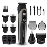 5 in 1 Multi-functional Hair Clipper Set Rechargeable Electric Hair Trimmer Grooming Kit for Men