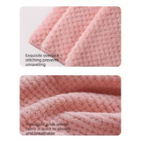Waffle Weave Microfibre Hair Drying Towel Extra Large Super Absorbent Quick Dry Hair Wrap for Long Thick Hair-Gray In Australia - Darrahopens