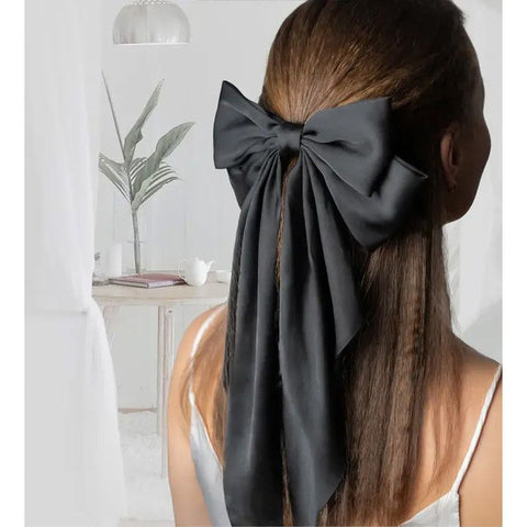 Long Bow Hair Clips for Women Hair Accessories-Black
