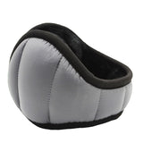 Foldable Windproof Thermal Earmuffs, Water Resistant Warm Ear Warmers for Winter Commuting & Cycling-light grey
