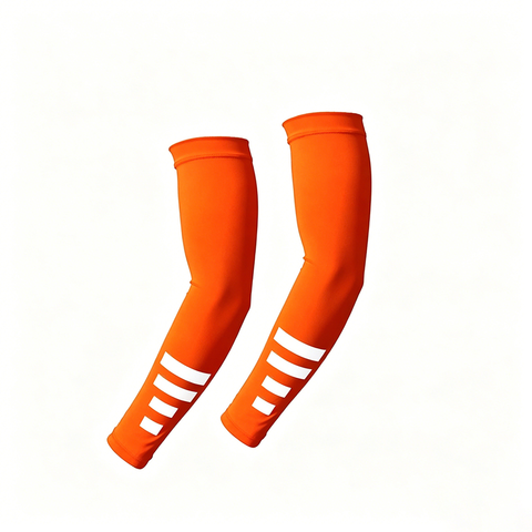 UV Protection Arm Sleeves with Reflective Strips, Breathable Cooling Sun Sleeves for Driving Cycling Running-orange In Australia - Darrahopens