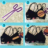 Scissor Style Bra Pad Removal Clip, Serrated Underwire Liner Tweezers for Swimsuit Bra Inserts Handy Tool-Purple In Australia - Darrahopens