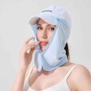 Detachable Neck Face Sun Protection Mask, Breathable UV Protection Face Cover for Outdoor Fishing Cycling- light blue In Australia - Darrahopens