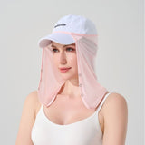 Detachable Neck Face Sun Protection Mask, Breathable UV Protection Face Cover for Outdoor Fishing Cycling-pink In Australia - Darrahopens