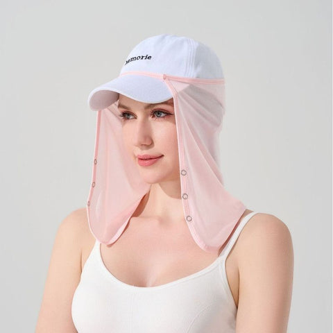 Detachable Neck Face Sun Protection Mask, Breathable UV Protection Face Cover for Outdoor Fishing Cycling-pink In Australia - Darrahopens