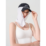 Detachable Neck Face Sun Protection Mask, Breathable UV Protection Face Cover for Outdoor Fishing Cycling-white In Australia - Darrahopens