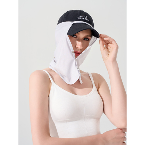 Detachable Neck Face Sun Protection Mask, Breathable UV Protection Face Cover for Outdoor Fishing Cycling-white In Australia - Darrahopens