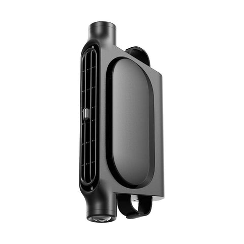 Car Seat Fan with 3000mAh Built-in Battery, Cordless & Plug-in Dual-Use-black