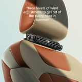 Car Seat Fan with 3000mAh Built-in Battery, Cordless & Plug-in Dual-Use-black In Australia - Darrahopens