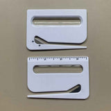 Portable Letter Opener Card Size Envelope Slitter with Ruler Lightweight Mail Opening Cutter for Office Home-White In Australia - Darrahopens