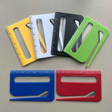 Portable Letter Opener Card Size Envelope Slitter with Ruler Lightweight Mail Opening Cutter for Office Home-White In Australia - Darrahopens