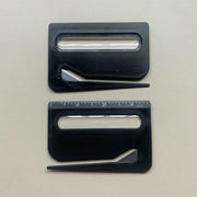 Portable Letter Opener Card Size Envelope Slitter with Ruler Lightweight Mail Opening Cutter for Office Home-Black In Australia - Darrahopens