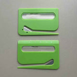 Portable Letter Opener Card Size Envelope Slitter with Ruler Lightweight Mail Opening Cutter for Office Home-Green In Australia - Darrahopens