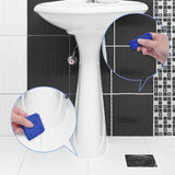 4 Pcs Silicone Caulking Tool Set SiliconeSealant Grout Finishing Tool with Multi Edges forKitchen Bathroom Floor Sealant Sealing Blue CaulkTools Kit