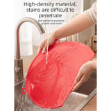D Shape Double Sided Antibacterial Cutting Board Non Slip Kitchen Chopping Board with Draining Back-red In Australia - Darrahopens